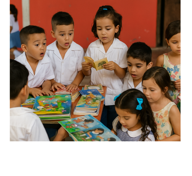 la infancia con la manzana azul en honduras